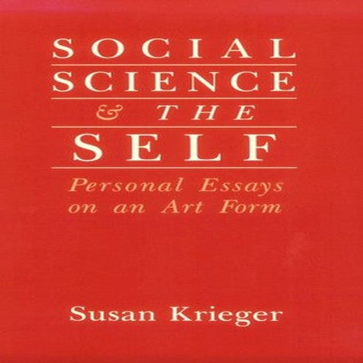 Social Science And The Self GbVeryGoodInternal