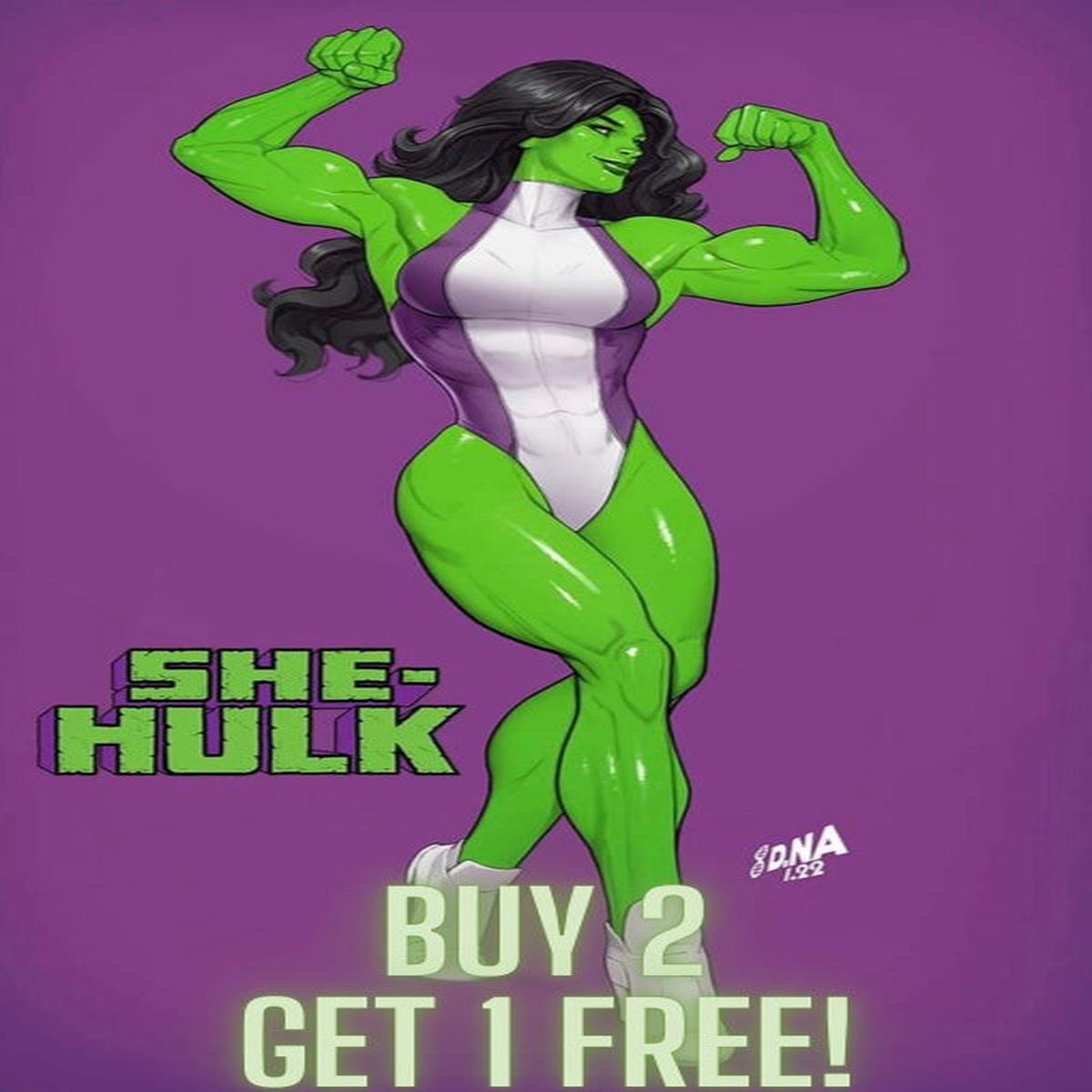 BUY 2 GET 1 FREE – SHE-HULK #2 DAVID NAKAYAMA Unknown Illuminati/616 Trade Dress Variant – 3 Copies