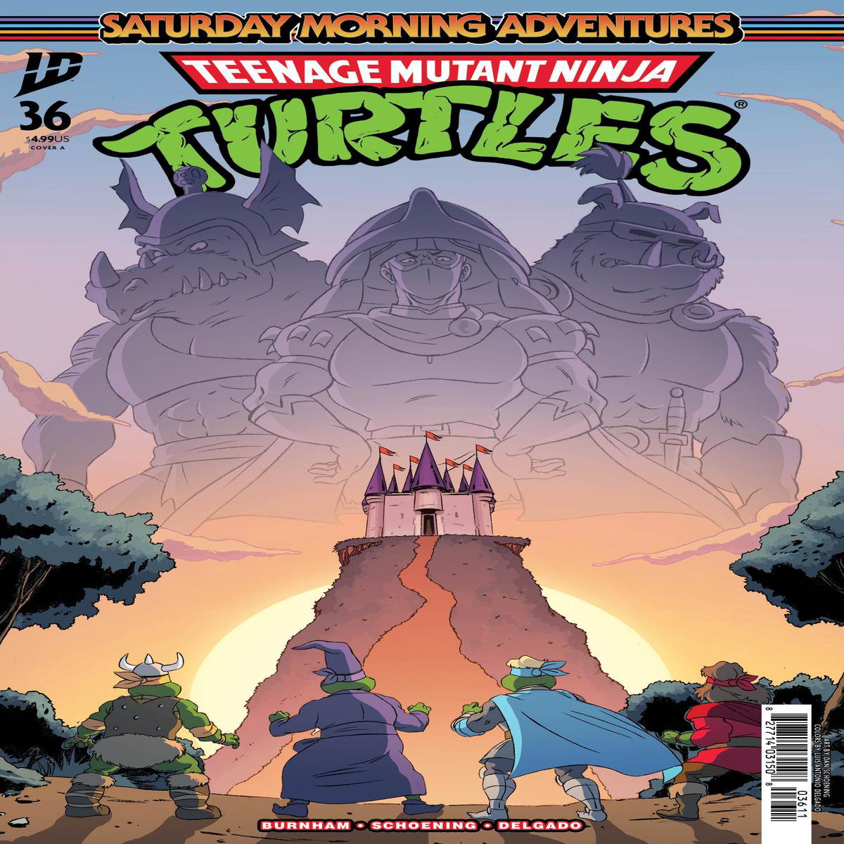 04222026 Teenage Mutant Ninja Turtles Saturday Morning Adventures 36 Cover A (Schoening)