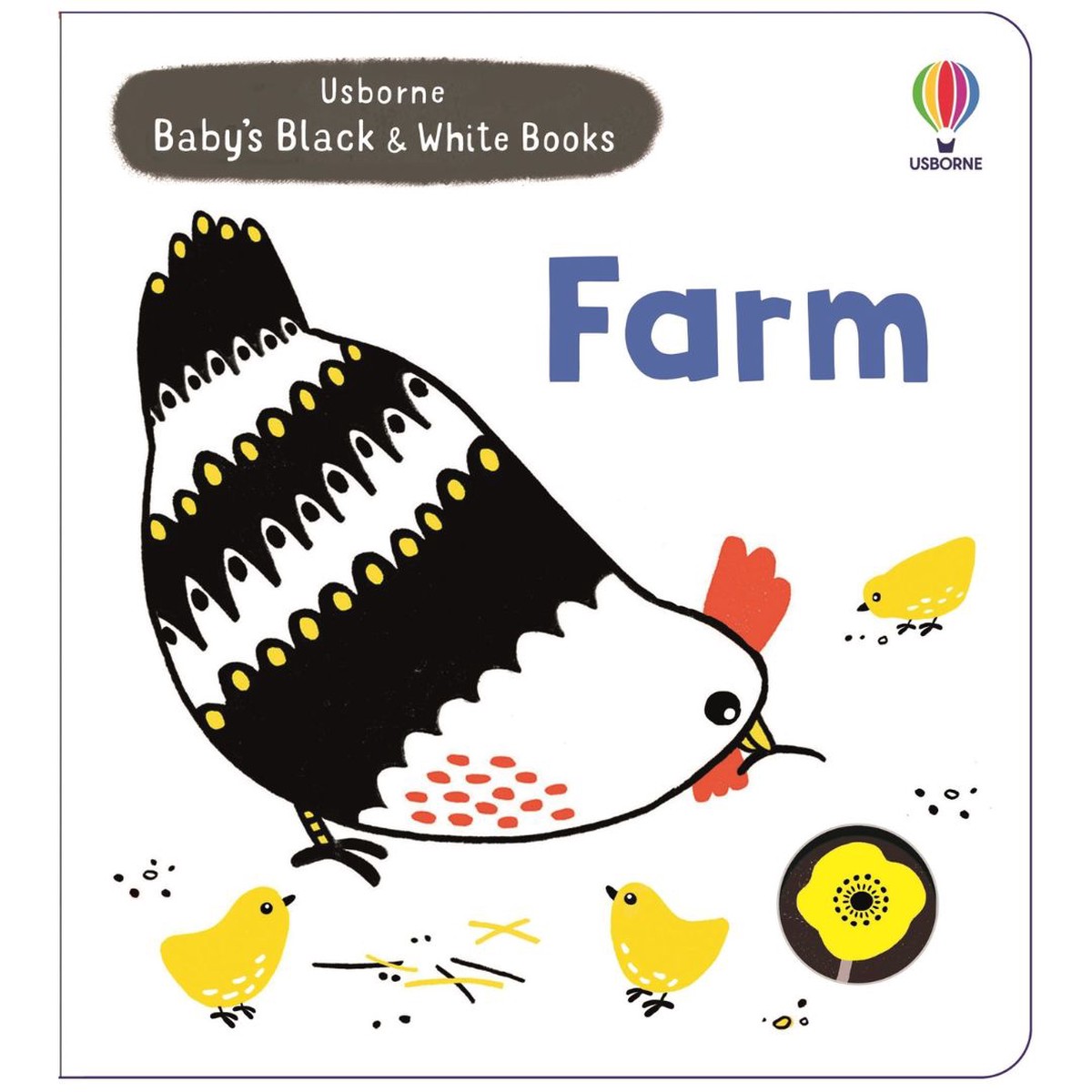 Baby’s Black and White Books Farm – Board Book | Usborne Books