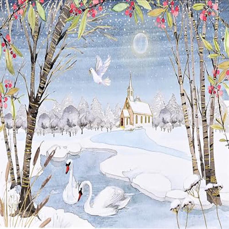 Wonders of Winter Deluxe Boxed Holiday Cards (20 Cards, 21 Self-Sealing Envelopes)