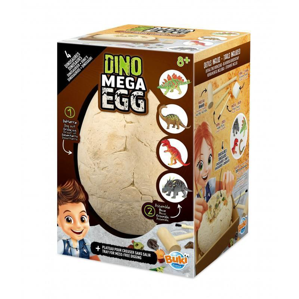 BUKI France 2137 8211 Dino Mega Egg