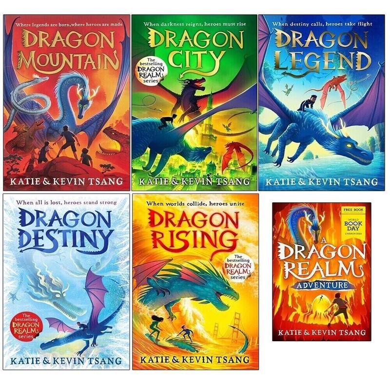 Dragon Realm Series Collection 6 Books Set by Katie Tsang,Kevin Tsang World Book