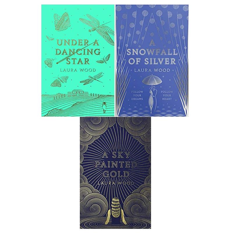 Laura Wood 3 Books Collection Set (A Sky Painted Gold,Under A Dancing Star,A Snowfall of Silver)