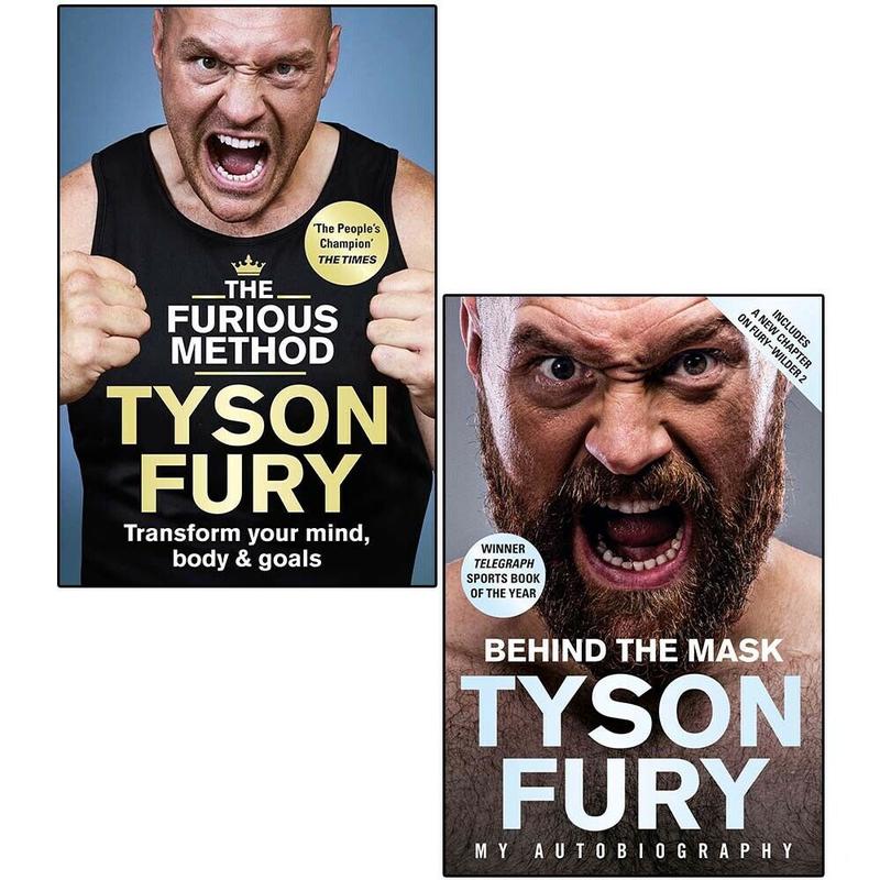 Tyson Fury 2 Books Collection Set (The Furious Method & Behind the Mask)