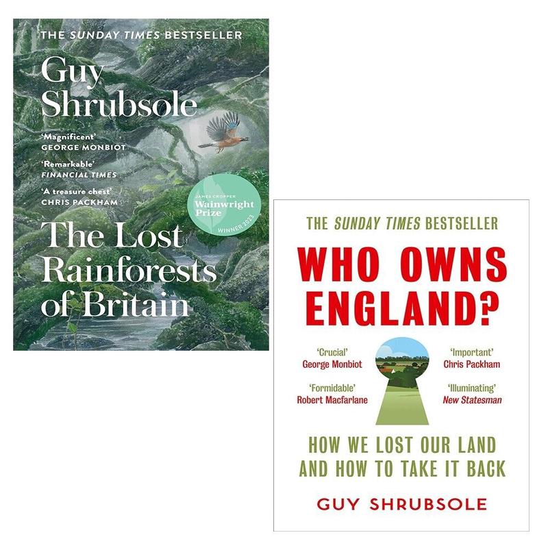 Guy Shrubsole Collection 2 Books Set (Who Owns England, Lost Rainforests of Britain)