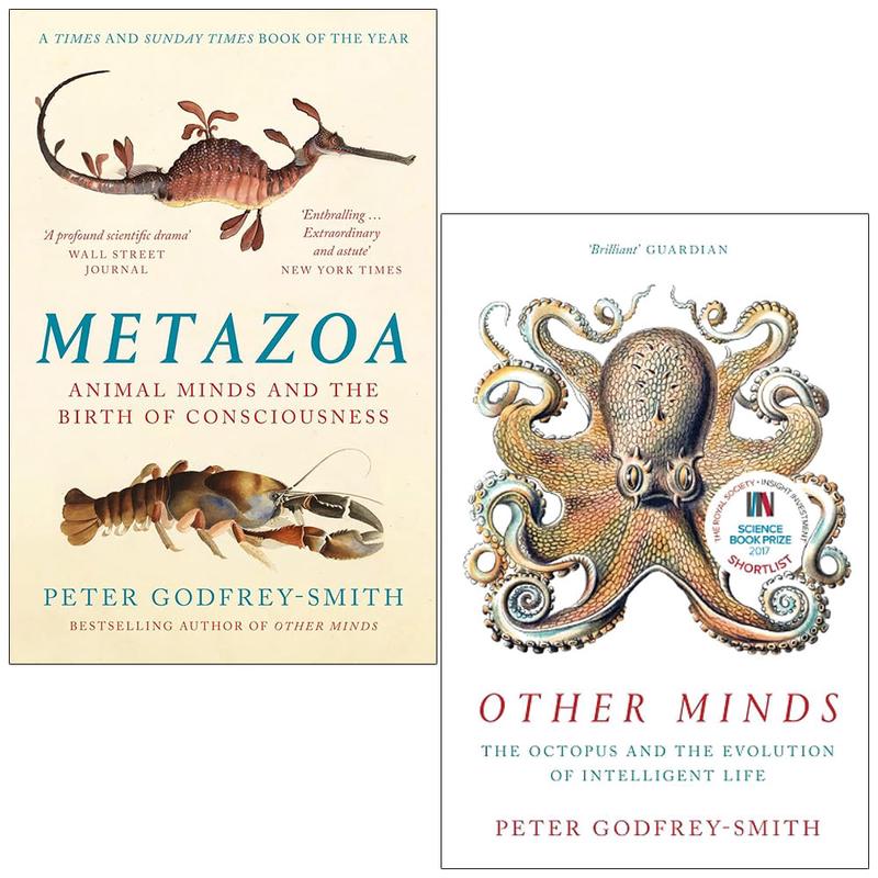 Peter Godfrey-Smith 2 Books Collection Set Metazoa Animal Minds, OTHER MINDS The Octopus