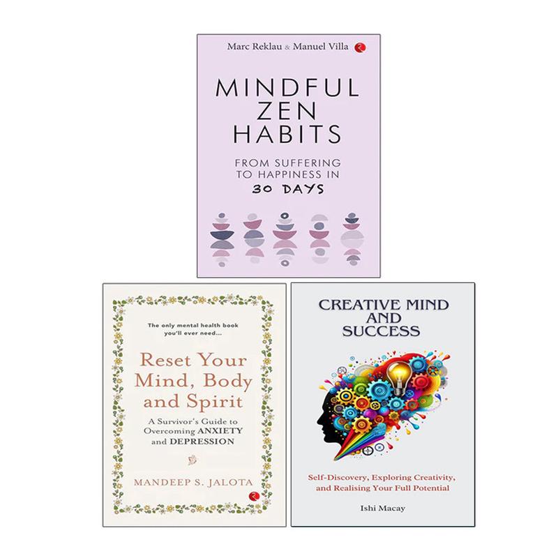 MINDFUL ZEN HABITS, Creative Mind And Success, RESET YOUR MIND 3 Books Collection Set