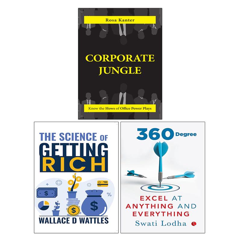 The Science of Getting Rich, 360 DEGREE, Corporate Jungle 3 Books Collection Set