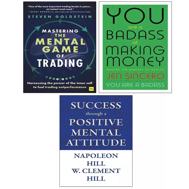 Mental Game of Trading, Success through Positive Mental, You Are a Badass 3 Books Set
