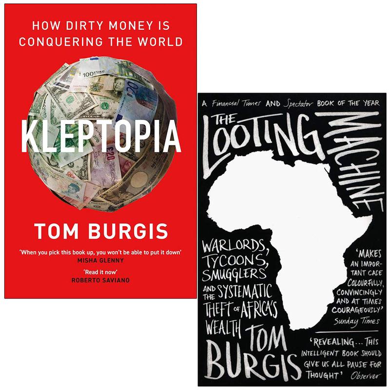 Tom Burgis Collection 2 Books Set (The Looting Machine, Kleptopia)