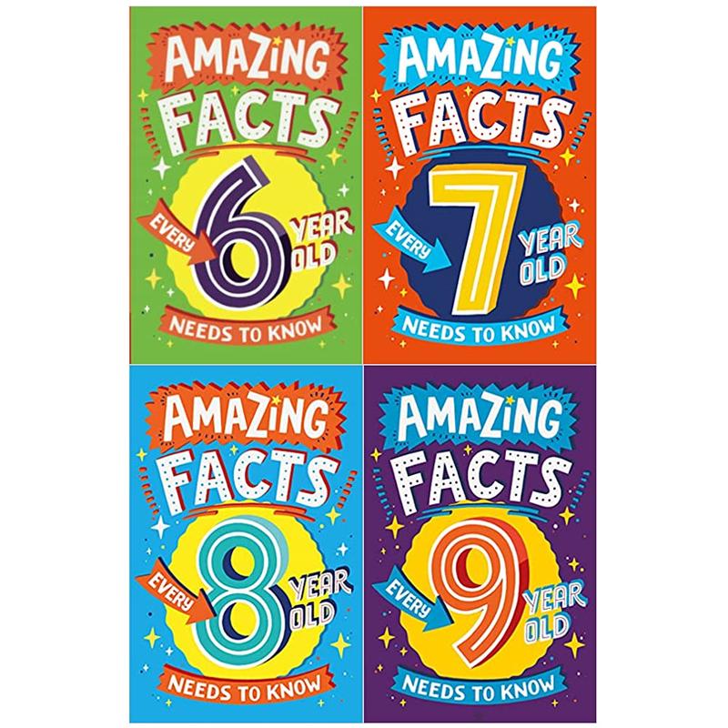 Amazing Facts Every 6, 7, 8, 9 Year  Old Needs to Know By  Catherine Brereton and James 4 Books Set