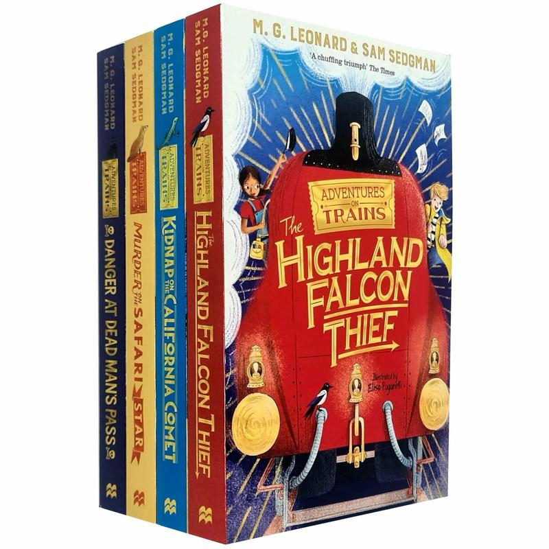 Adventures on Trains 4 Books Collection Set By M. G. Leonard & Sam Sedgman